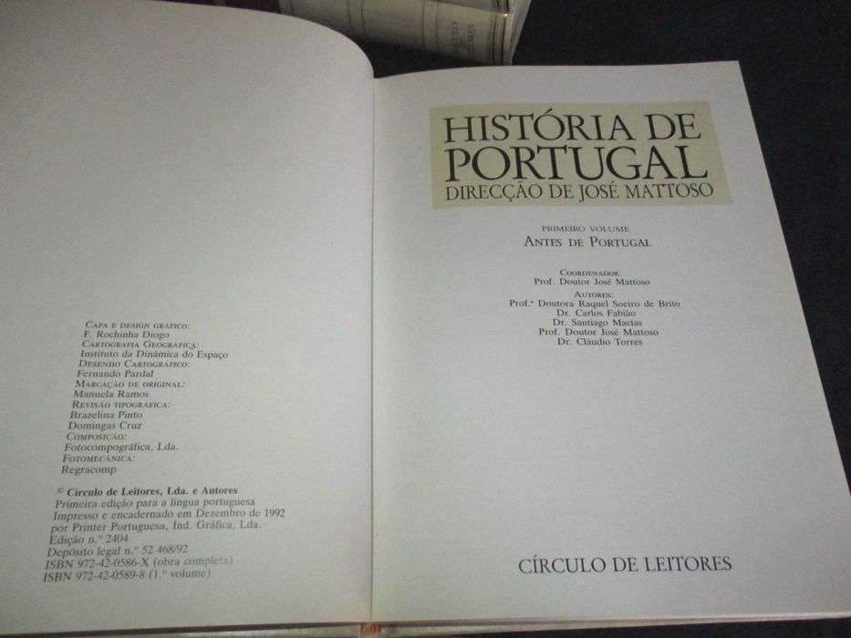 Livros História de Portugal José Mattoso 8 volumes