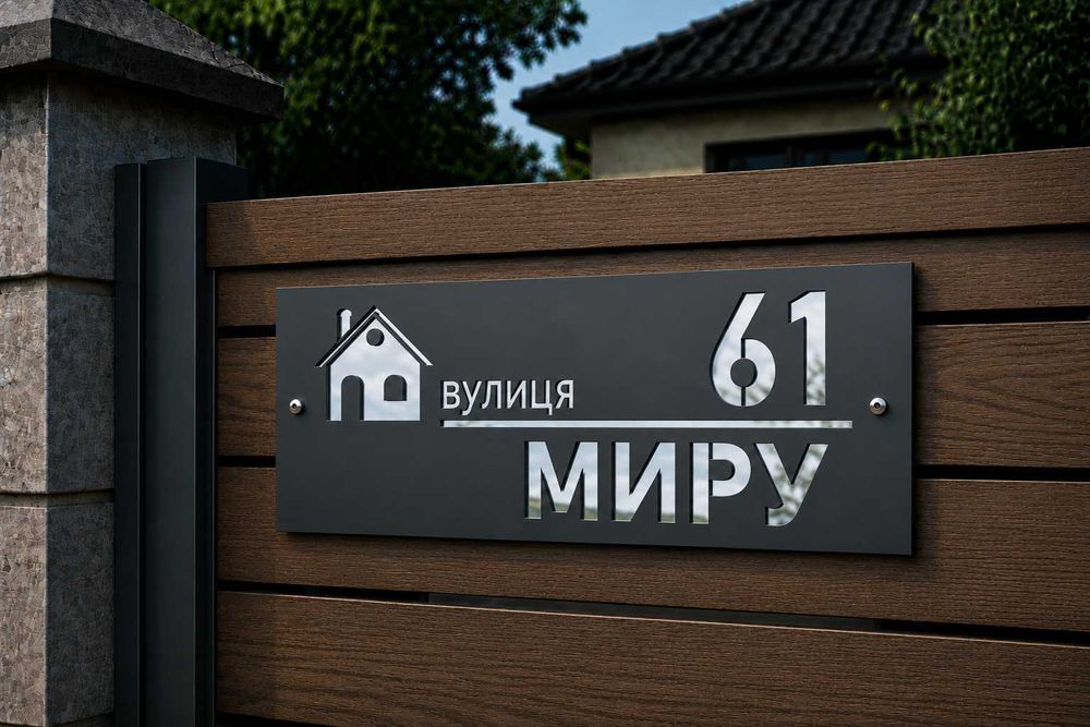Адресна табличка з підсвіткою