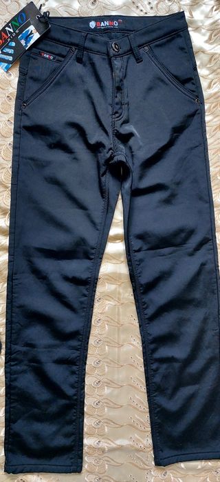 Штани зимові утеплені нові black підліток