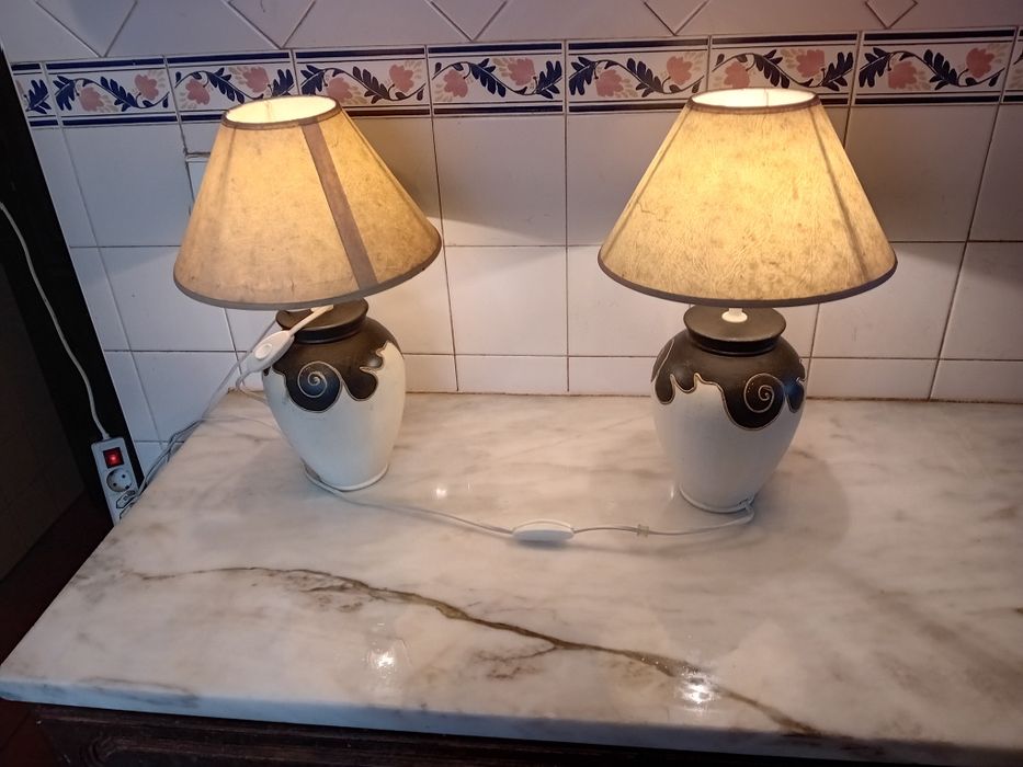 Conjunto de 2 candeeiros