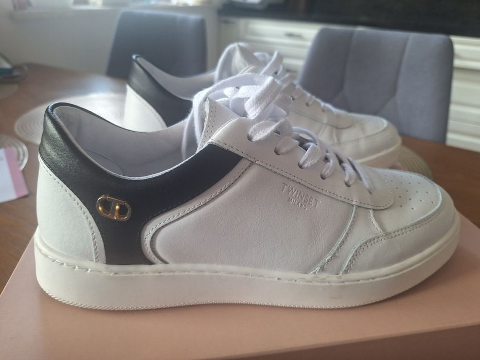 Twinset sneakers 40 skorzane JAK NOWE RAZ ZAŁOŻONE