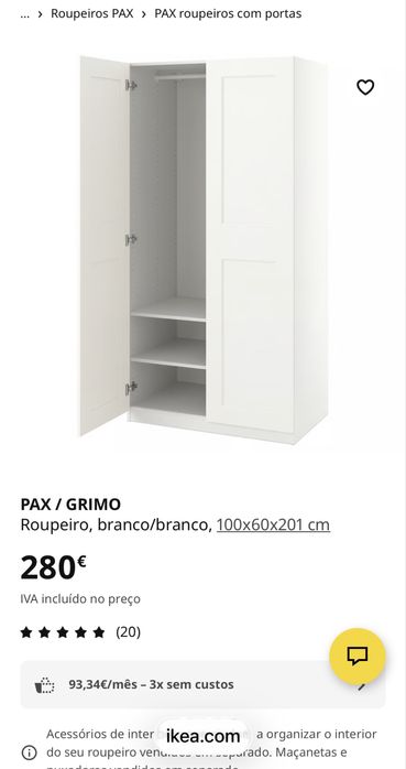 Roupeiro duas portas