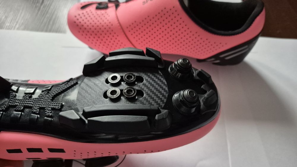 Buty rowerowe gravelowe mtb damskie różowe r.36