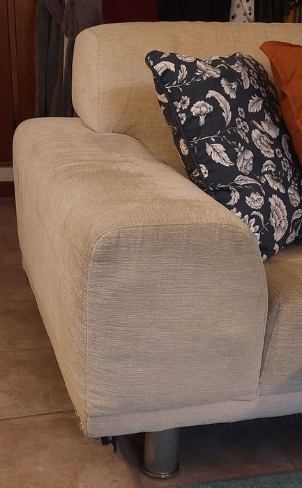 Sofá chaise longue branco