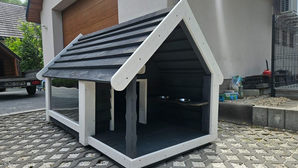 Buda dla psa buda do kojca kojec nowa producent buda XXL buda xxxl buda z tarasem