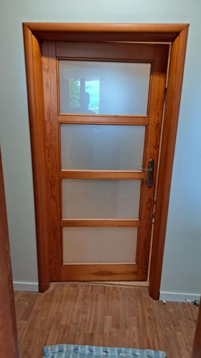 Drzwi drewniane skrzydlowe duze