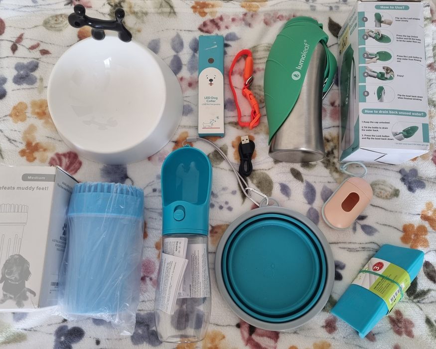 Речі для тварин бутилка тарілка контейнер нашийник