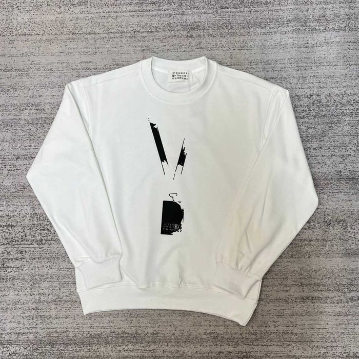 Білий світшот Maison Margiela / Кофта Маржела / Свитшот Margiela S-XL