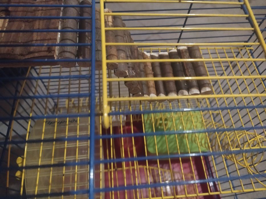 Дешево! Триярусна обладнана клітка "Природа" для гризунів