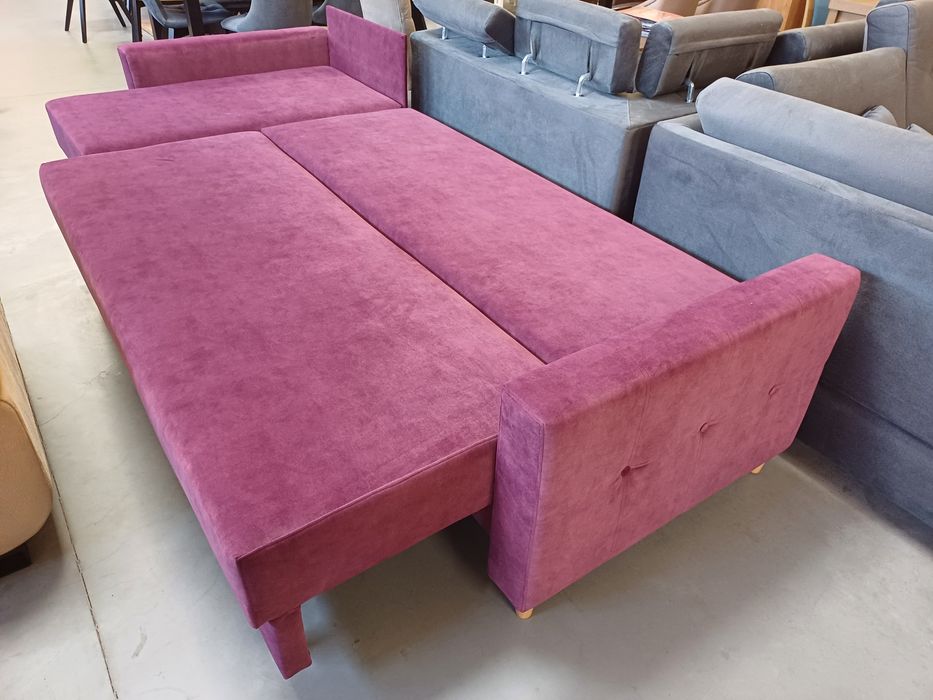 Wyprzedaż! Narożnik z Funkcją Spania Codziennego