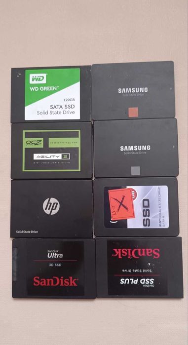 SSD 128GB-1TB 8шт. неробочі