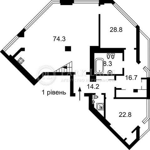 Аренда квартиры 276 м2 под офис. Свет 24/7. Золотые ворота 2 минуты.