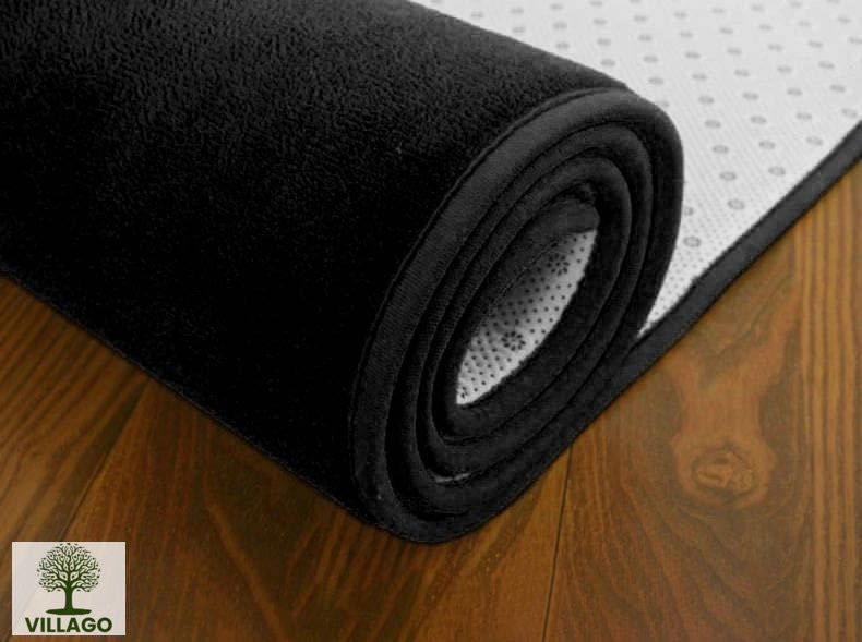 NOWY Dywan Villago Polar polarowy 100×150 cm – czarny | RÓŻNE WYMIARY