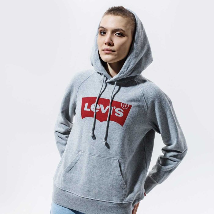 LEVIS Graphic Bluza Damska Kangurka S Kaptur Oryginalna Super Stan Bawełna