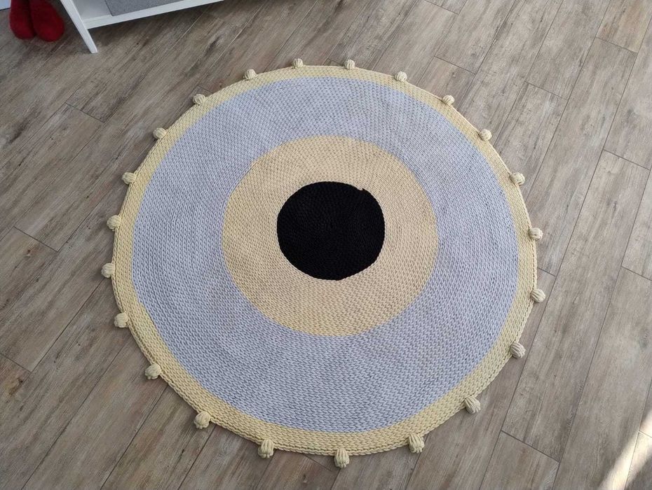 Dywan ze sznurka bawełnianego średnica 150 cm