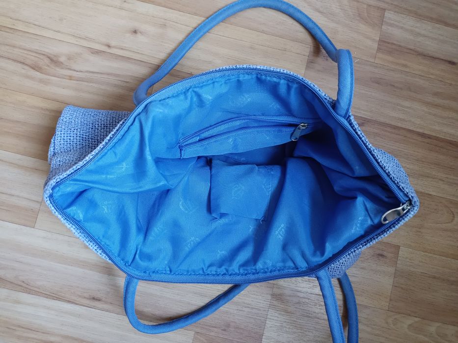 Сумка из ткани типа мешковины