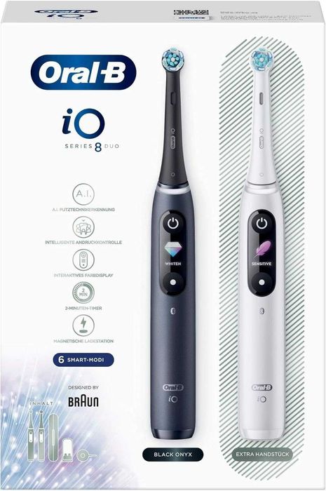 електрична зубна щітка Oral-B iO Series 8, подвійна упаковка