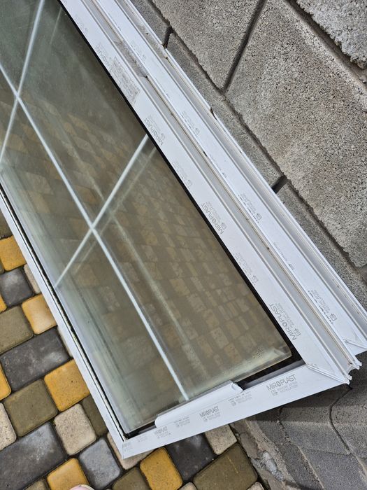 Вiкно пластикове/Miroplast /205×76 /теплиця