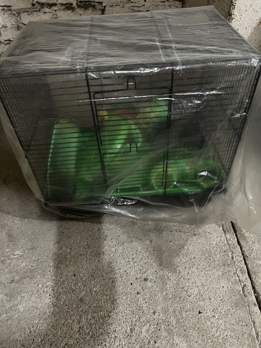 Klatka dla chomika z akcesoriami