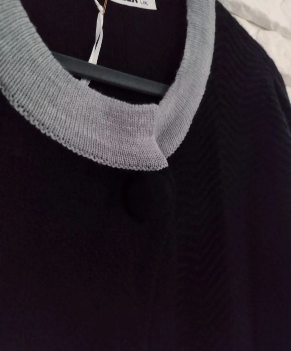 Cudny włoski sweter pudełkowy plus size  xxl 46 48