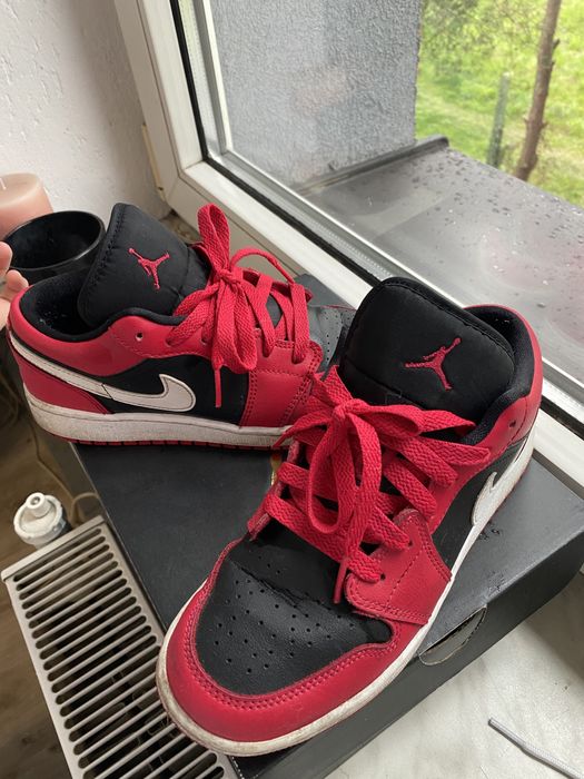 Nike air Jordan 1 low czerwone czarne 36,5