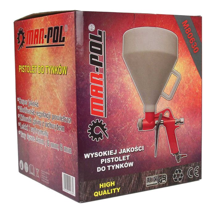 Pistolet do tynków 5l do tynkowania ze zbiorniczkiem