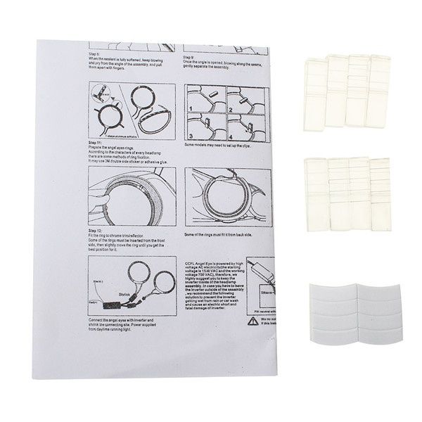 Ангельські очі Angel eyes CCFL жовті BMW E30 E32 Е34 ВАЗ06 E39рест БМВ