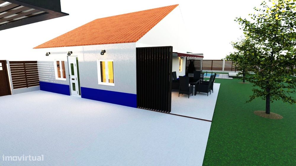 Moradia Nova a estrear c/2 Quartos + Piscina Lote de 800m2