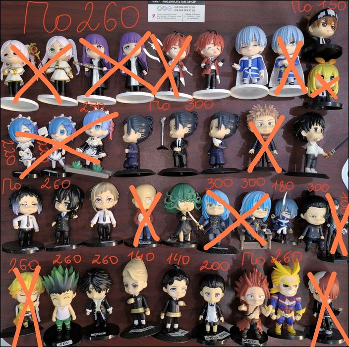 Фигурки аниме статуэтка Блю Лок Магическая Битва Фрирен  Наруто ДжоДжо