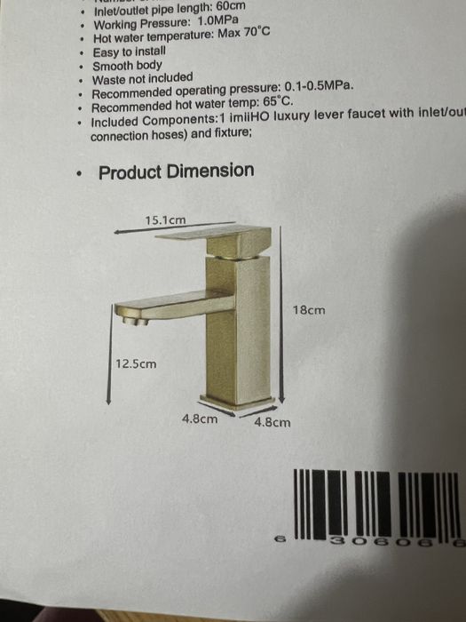 Faucet and Trap64751228370051121
