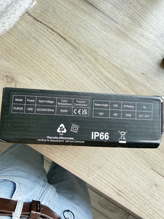 Lampa ledowa na czujnik ruchu 30W 6500K