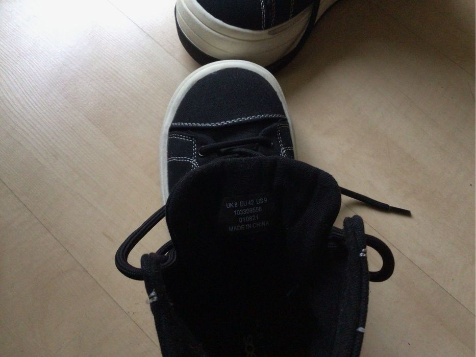 Kapitalne, unikatowe wysokie trampki z grubą podeszwa r.42 super stan