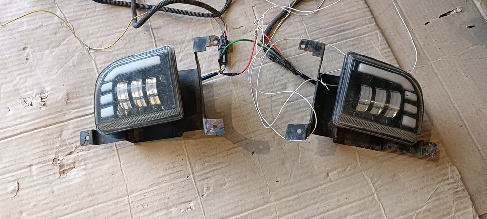 Протитуманні фари, LED, для Шевроле Лачетті. Б/У, 1750грн/компл