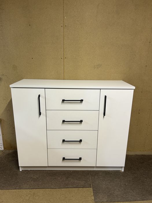 Nowa Biała komoda z szufladami