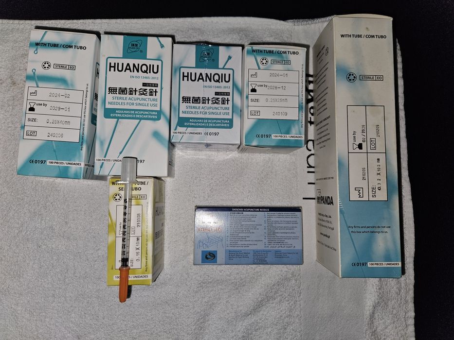 Kit de Ventosas de vidro SPA acupuntura agulhas