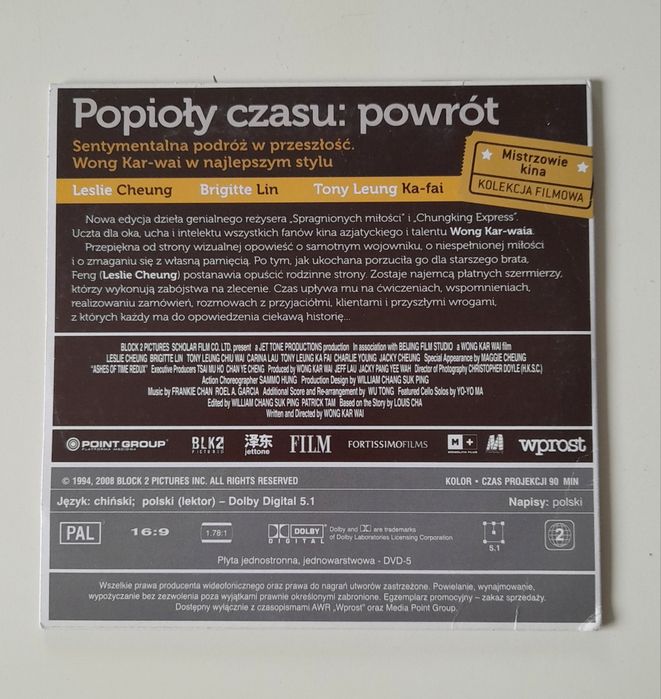 Popioły czasu: powrót film na DVD.