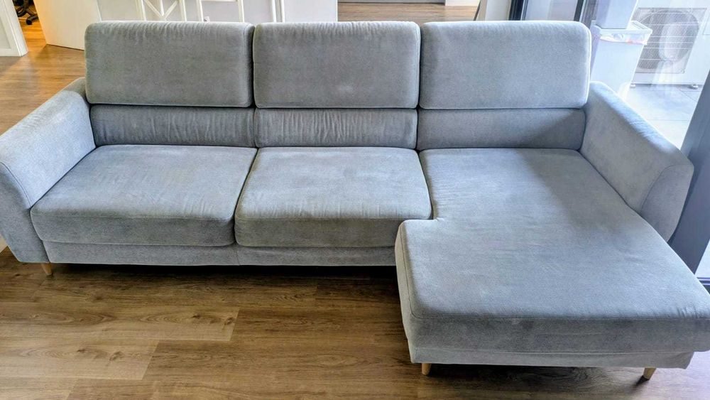 Sofá IKEA SLÅTORP 3 Lugares com Chaise Longue | Cinzento | Excelente Estado