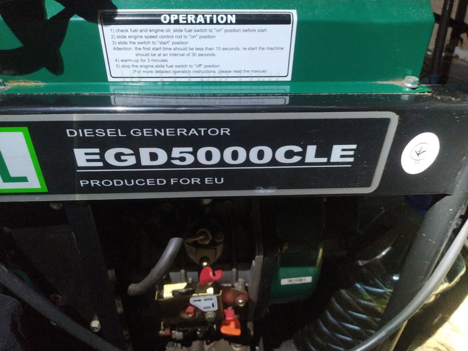 Дизельний генератор Iron Angel EGD 5000 CLE з автозапуском та AVR