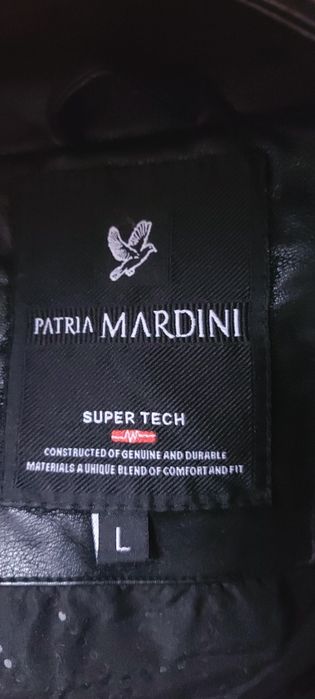 Kurtka męska Czarna ala skóra  L   Patria Mardini