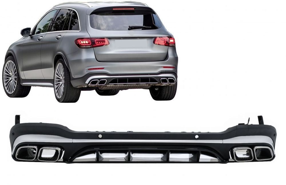 Difusor com Ponteiras Mercedes GLC SUV X253 (2020 em diante)