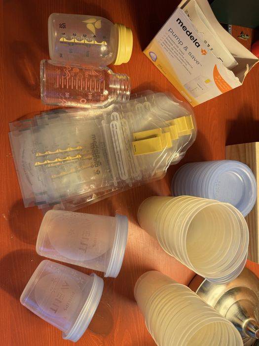 Breast Milk Freezer Bags + Avent Cups