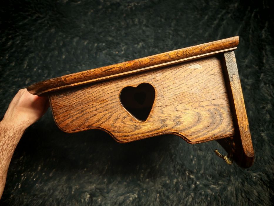 Dębowy wieszak półka wisząca