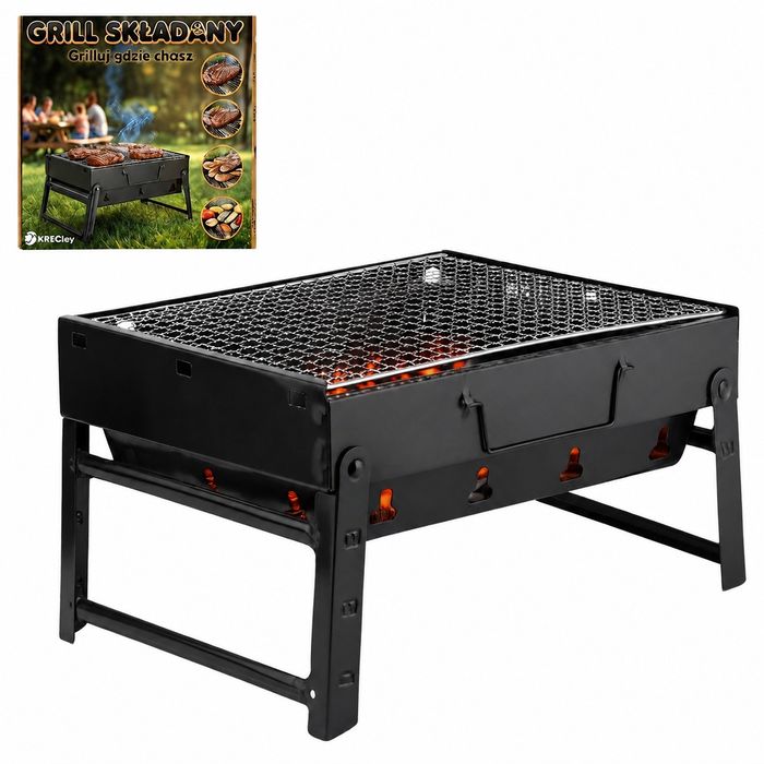 Grill Węglowy Składany Walizka BBQ