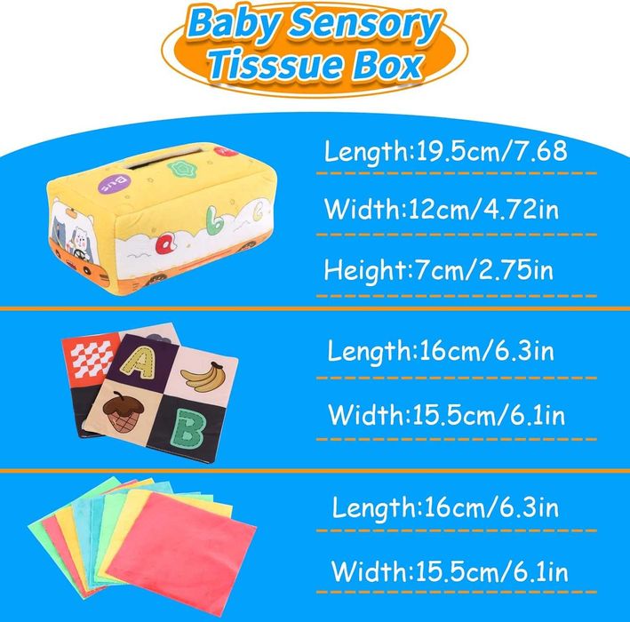 chusteczki dla niemowląt montessori animal bus zabawka