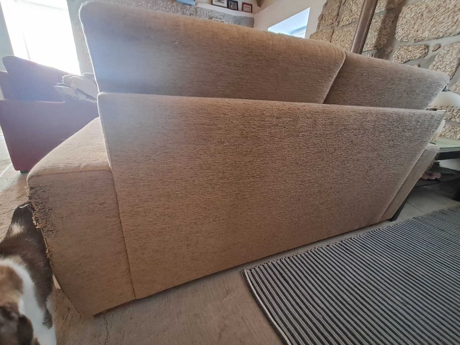 Sofa bege 2 lugares