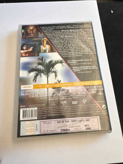 DVD Out of Time - Tempo Limite