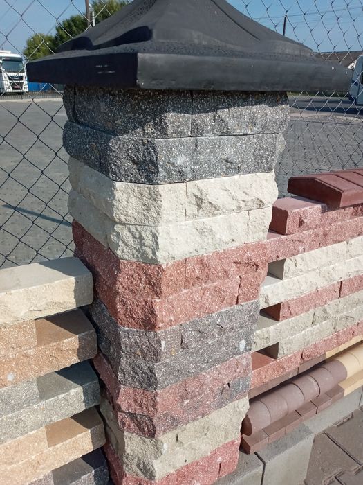 Модульний блок, парканні блоки, цегла Рваний камінь, євроблок