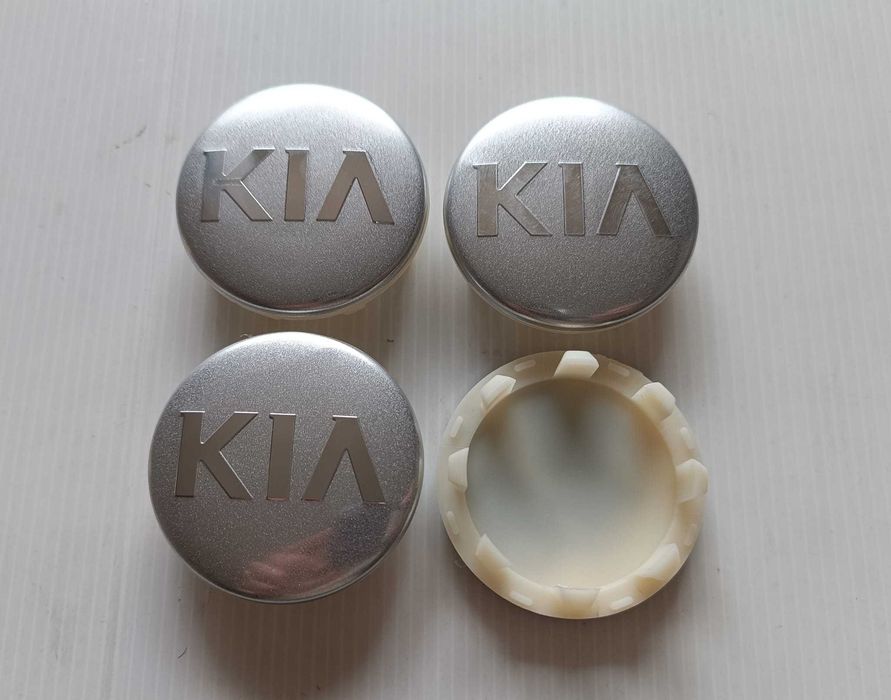 Centros/tampas de jante completos KIA com 56, 58, 60, 65 e 68 mm
