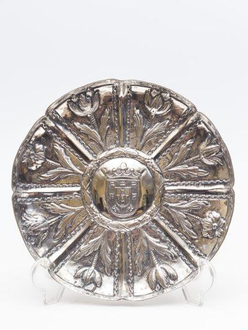 Bilheteira de bordo recortado em prata portuguesa