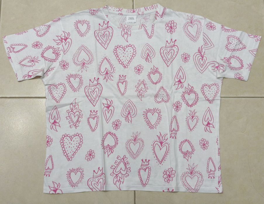 T-shirt Corações da Zara